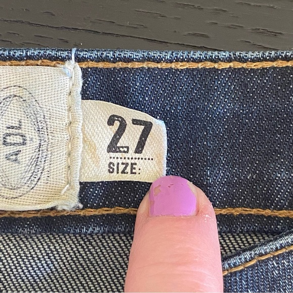 Free People Artisan De Luxe Womens Low Rise Jeans Sz 27 Embroidered Patch Denim - Picture 6 of 10